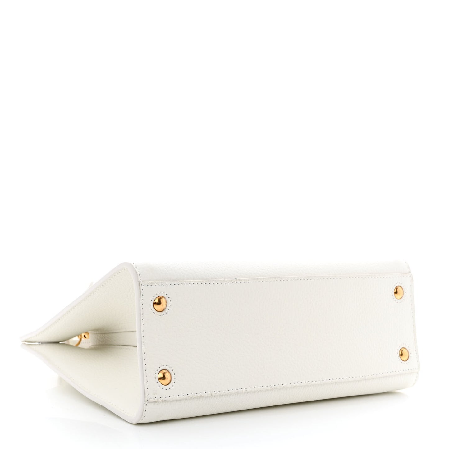 Calfskin Mini Frances Tote Optic White