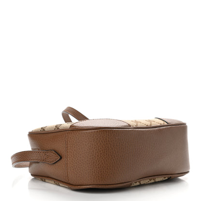 Gucci Monogram Mini Bree Messenger Bag Beige Tabacco 4 of 10