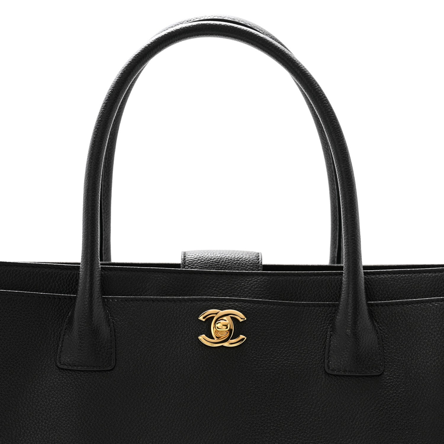 Chanel Calfskin Cerf Executive Shopper Tote Black 16 of 21