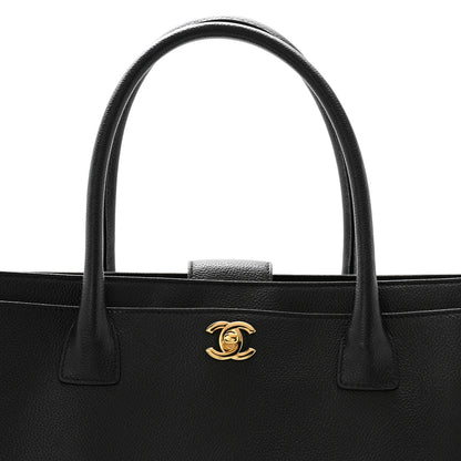 Chanel Calfskin Cerf Executive Shopper Tote Black 16 of 21