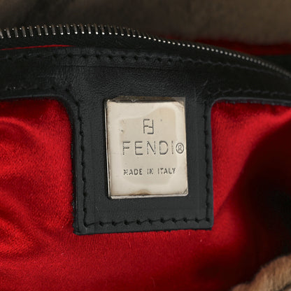 Fendi Rabbit Fur Striped Baguette Multicolor 5 of 9