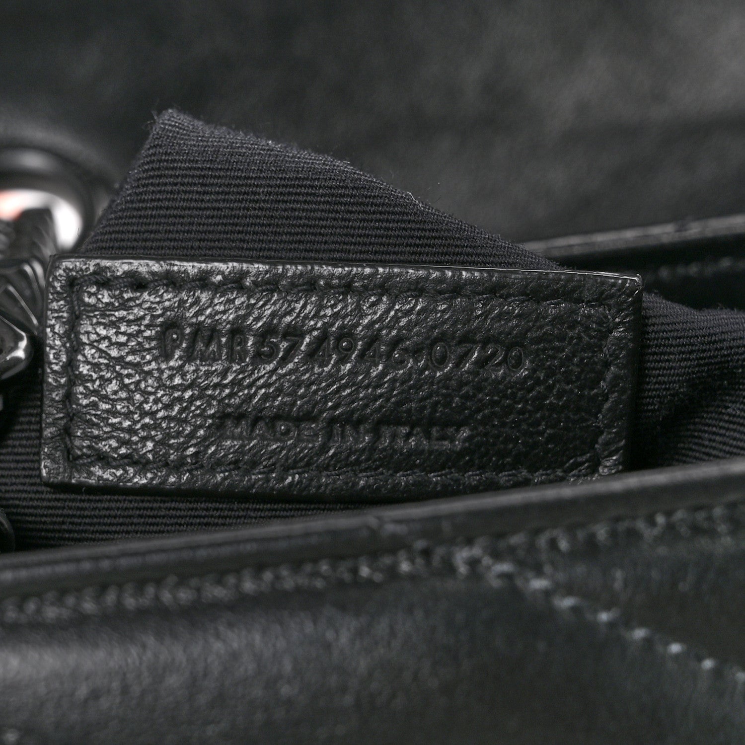 Saint Laurent Calfskin Y Quilted Monogram Monochrome Medium Loulou Chain Satchel Black 7 of 12