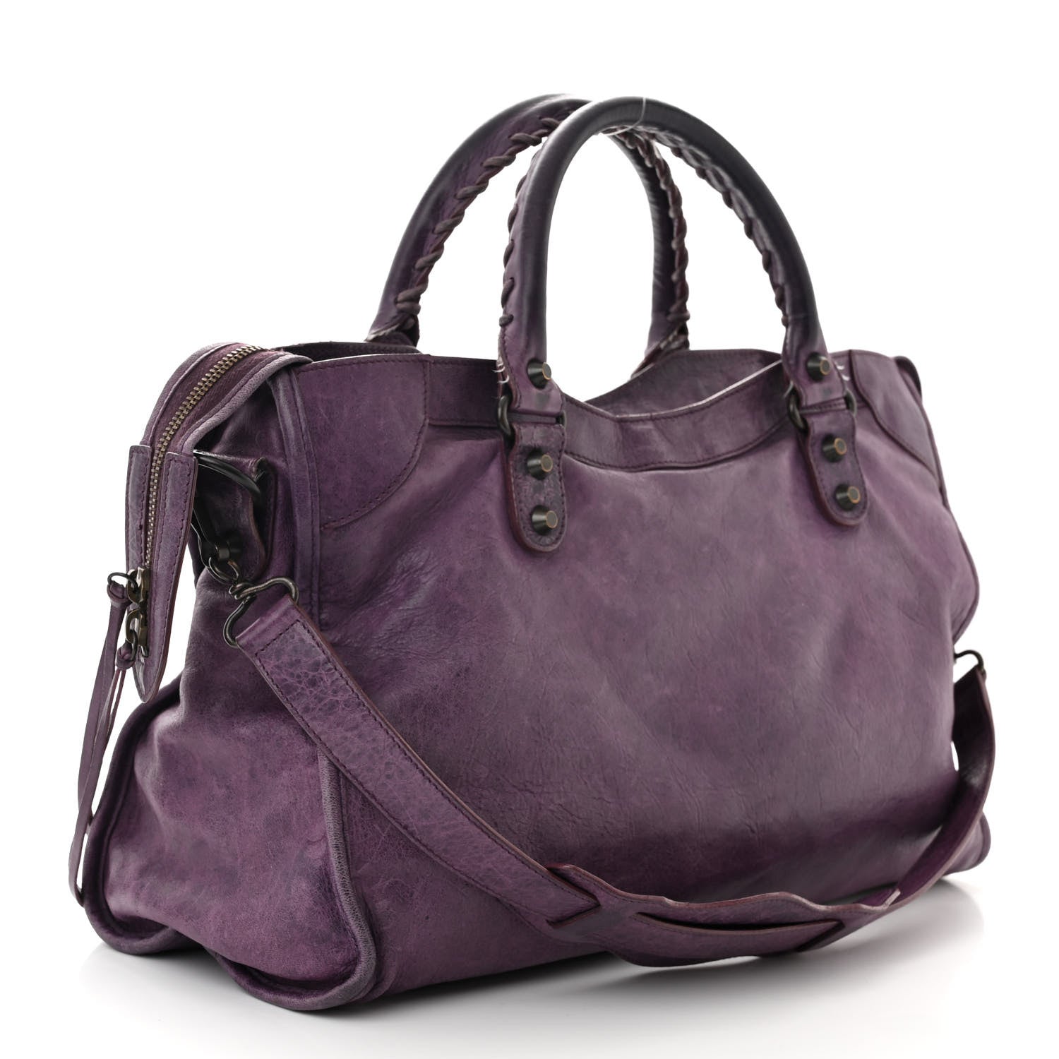 Balenciaga Agneau Classic Hardware City Raisin 3 of 16