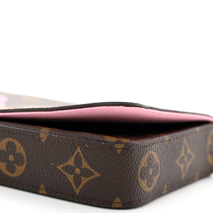 Louis Vuitton Monogram 2022 Christmas Animation Paris Pochette Felicie Chain Wallet Pink 12 of 13