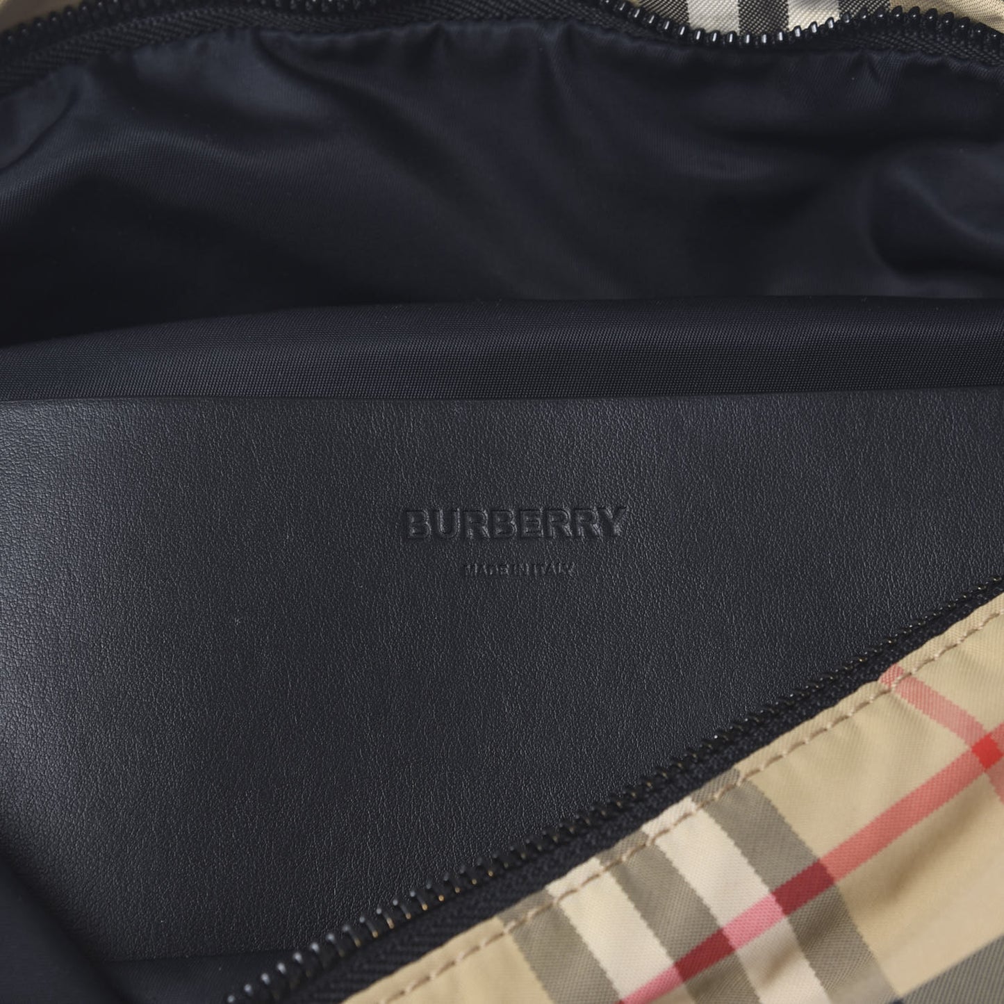 Nylon Vintage Check Sonny Bum Bag Archive Beige Black