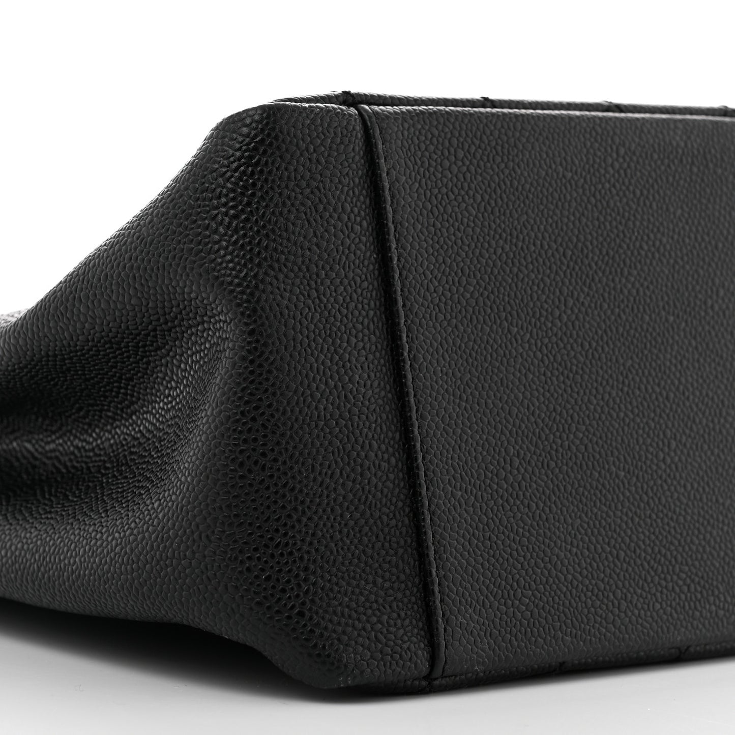 Caviar Quilted Grand Shopping Tote GST Black