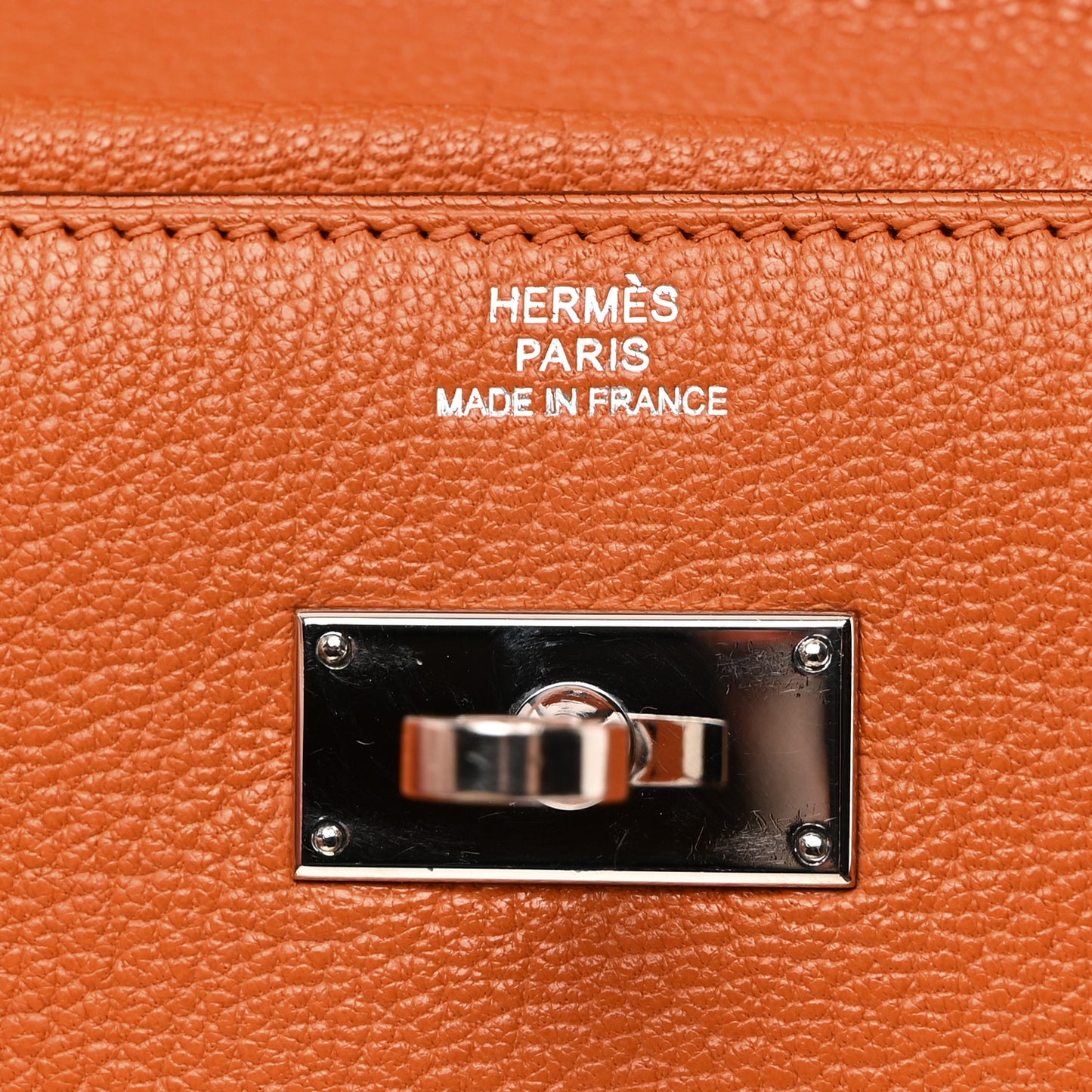 Chevre Mysore Kelly Compact Wallet Orange