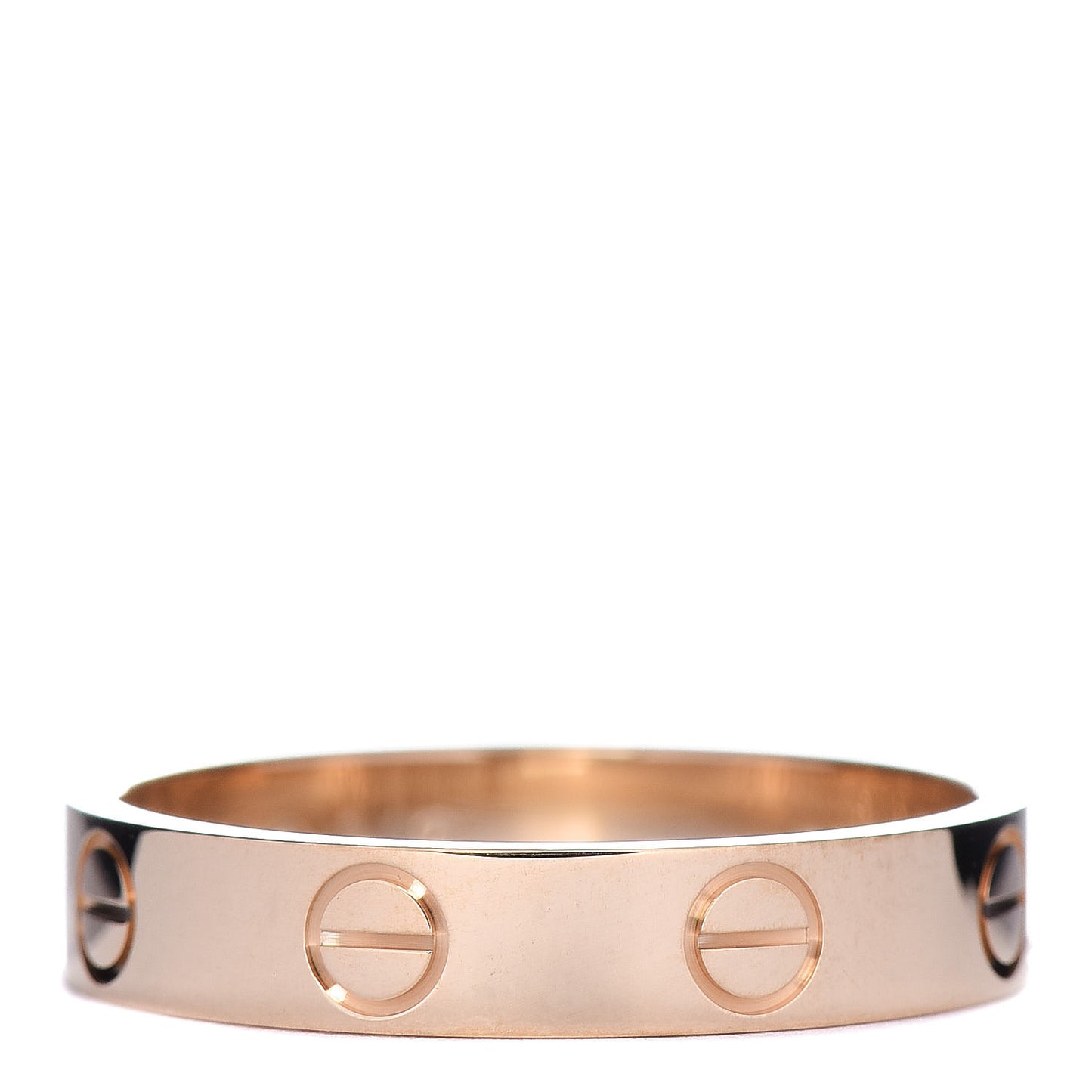 18K Yellow Gold 3.5mm LOVE Wedding Band Ring 52 6