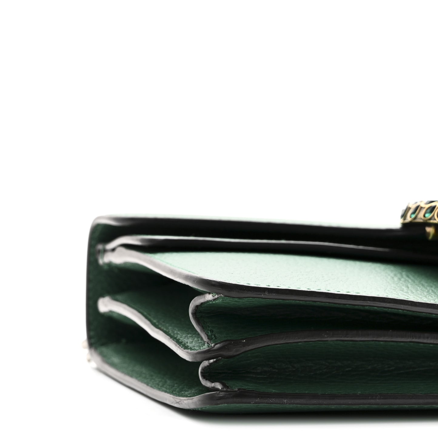 Dollar Calfskin Crystal Small Dionysus Shoulder Bag Emerald