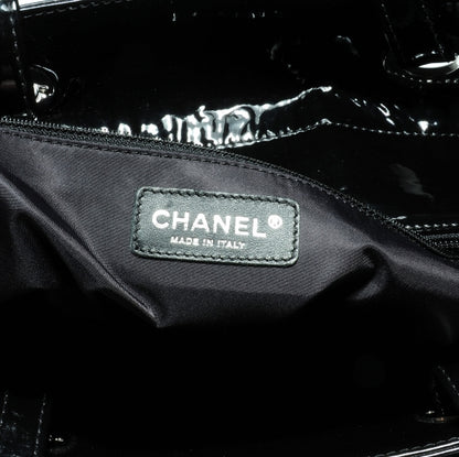 Chanel Vinyl Quilted Paris Biarritz Large Tote Black 5 of 8
