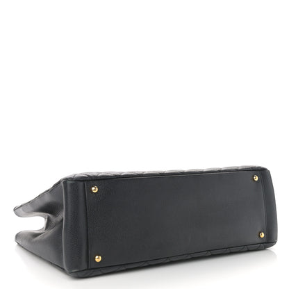 Chanel Caviar Quilted XL Grand Shopping Tote GST Black 4 of 12