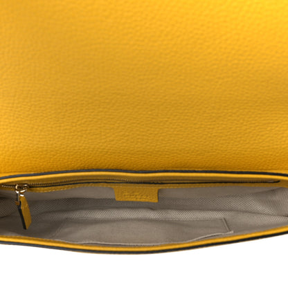 Gucci Cellarius Calfskin Medium Soho Flap Crossbody New Buttercup 5 of 9