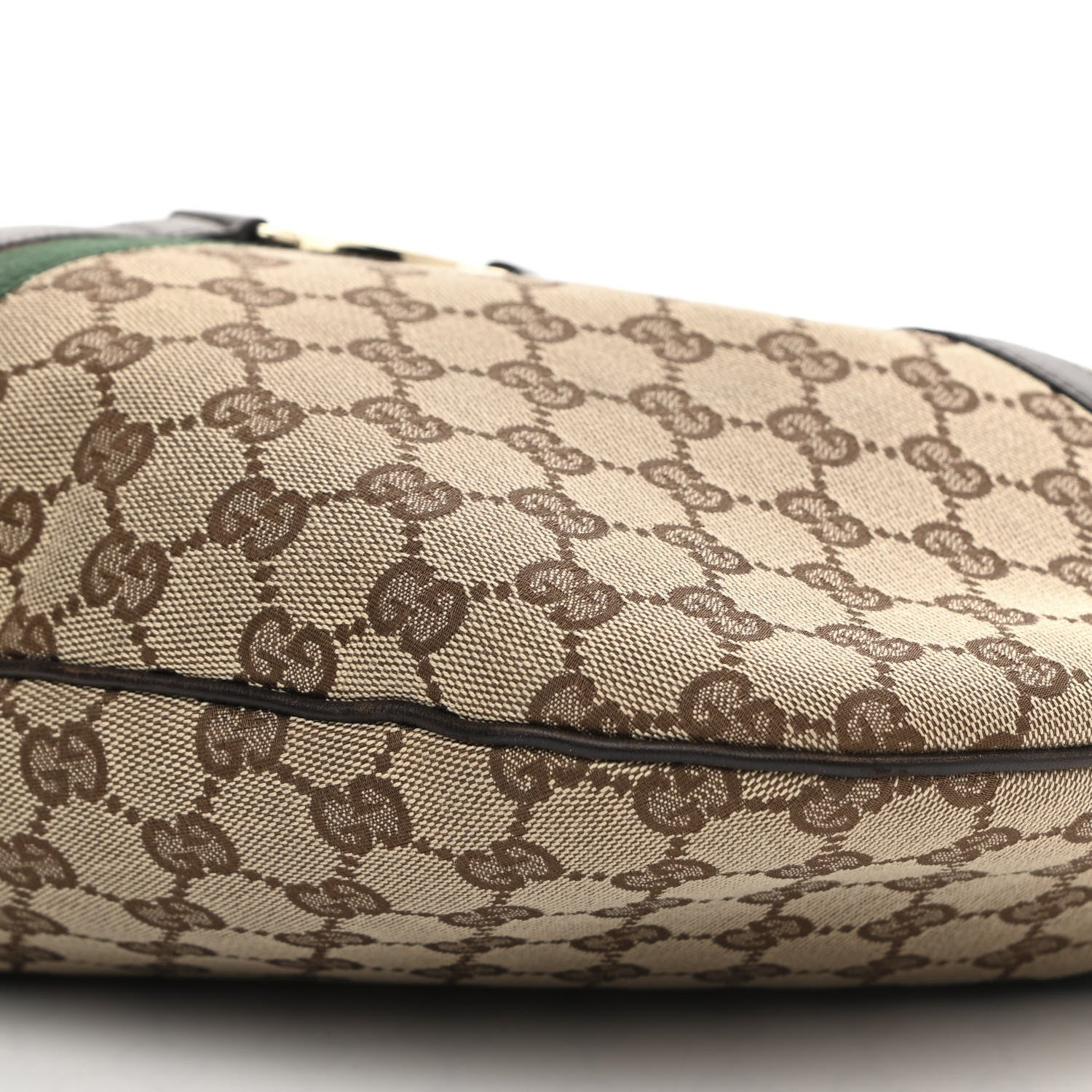 Gucci Monogram Web GG Reins Hobo Brown 10 of 16