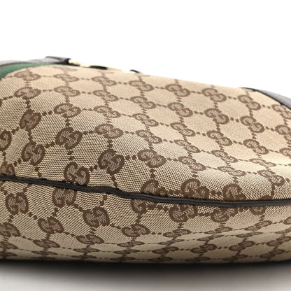 Gucci Monogram Web GG Reins Hobo Brown 10 of 16