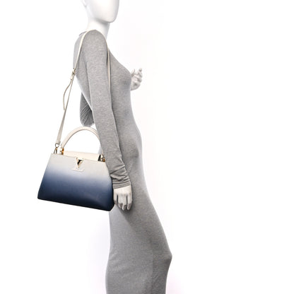 Louis Vuitton Taurillon Gradient Capucines PM Denim Blue 2 of 11