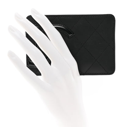 Chanel Calfskin Quilted Cambon Card Holder Black 2 of 7
