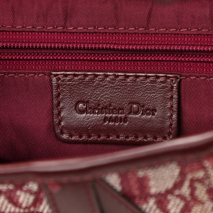 Christian Dior Monogram Saddle Bag Burgundy 6 of 10