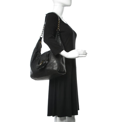 Fendi Nappa Patent B Buckle Hobo Black 2 of 23