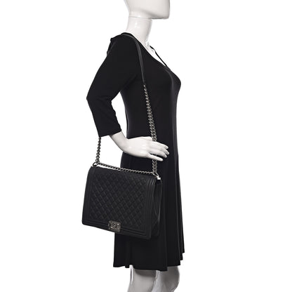Chanel Caviar Quilted Large Boy Flap Black 2 of 15