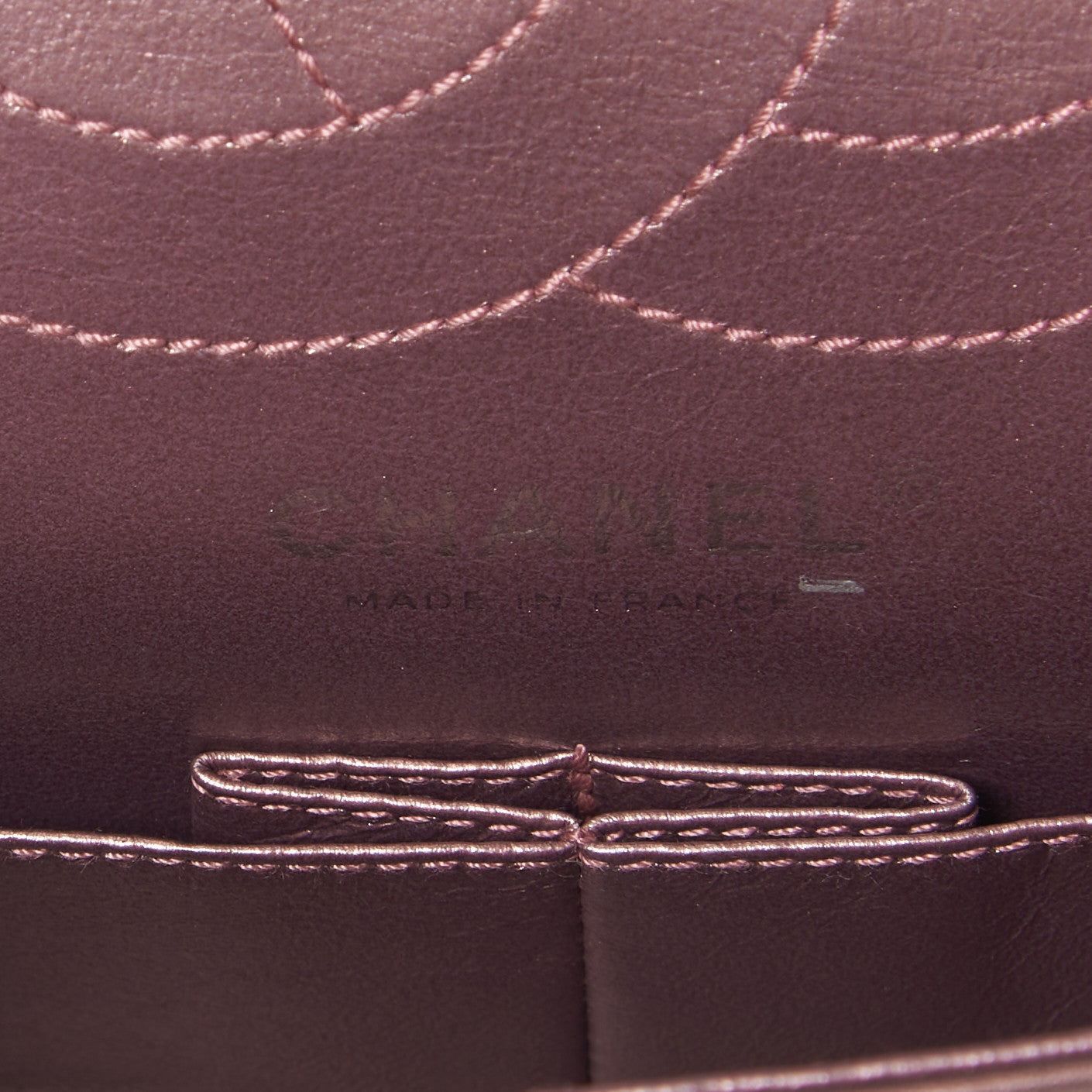 Metallic Aged Calfskin Quilted 2.55 Reissue 225 Flap Rose Fonce
