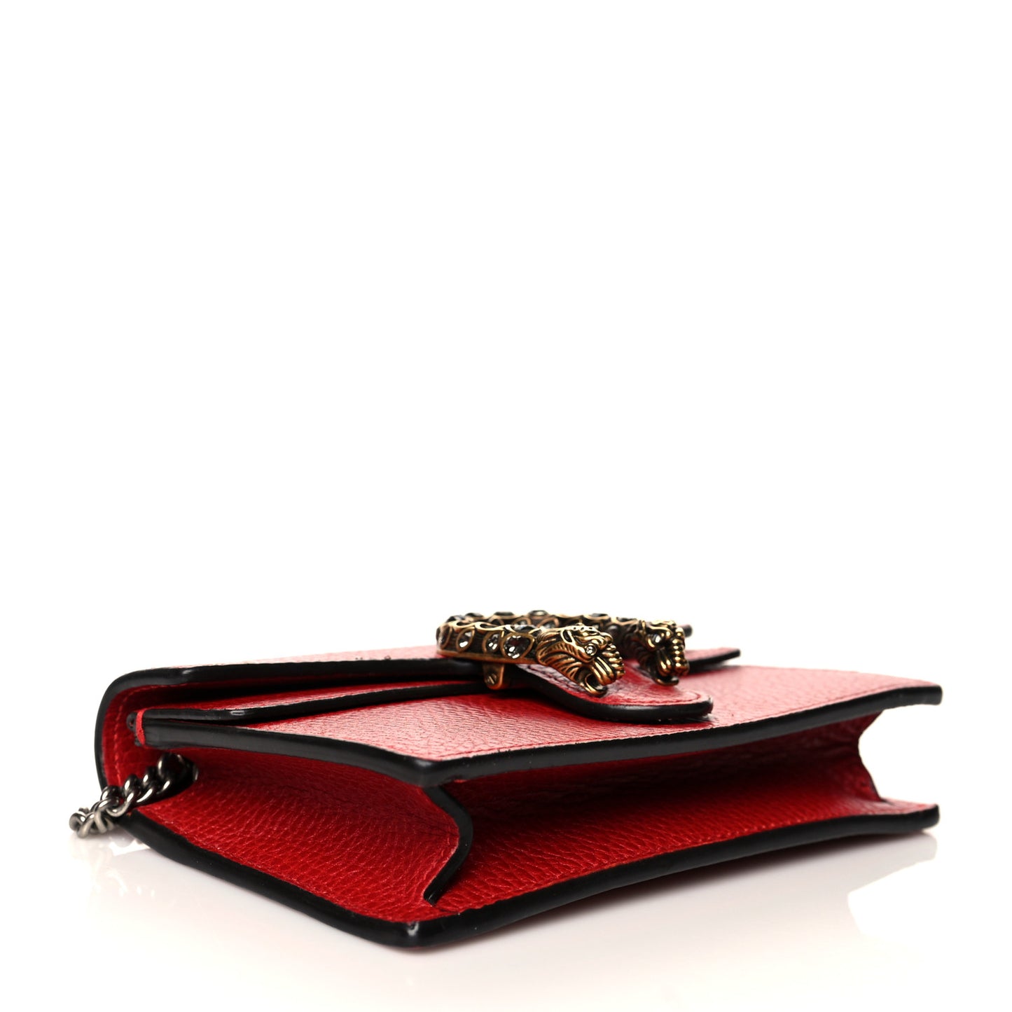 Calfskin Super Mini Dionysus Shoulder Bag Hibiscus Red