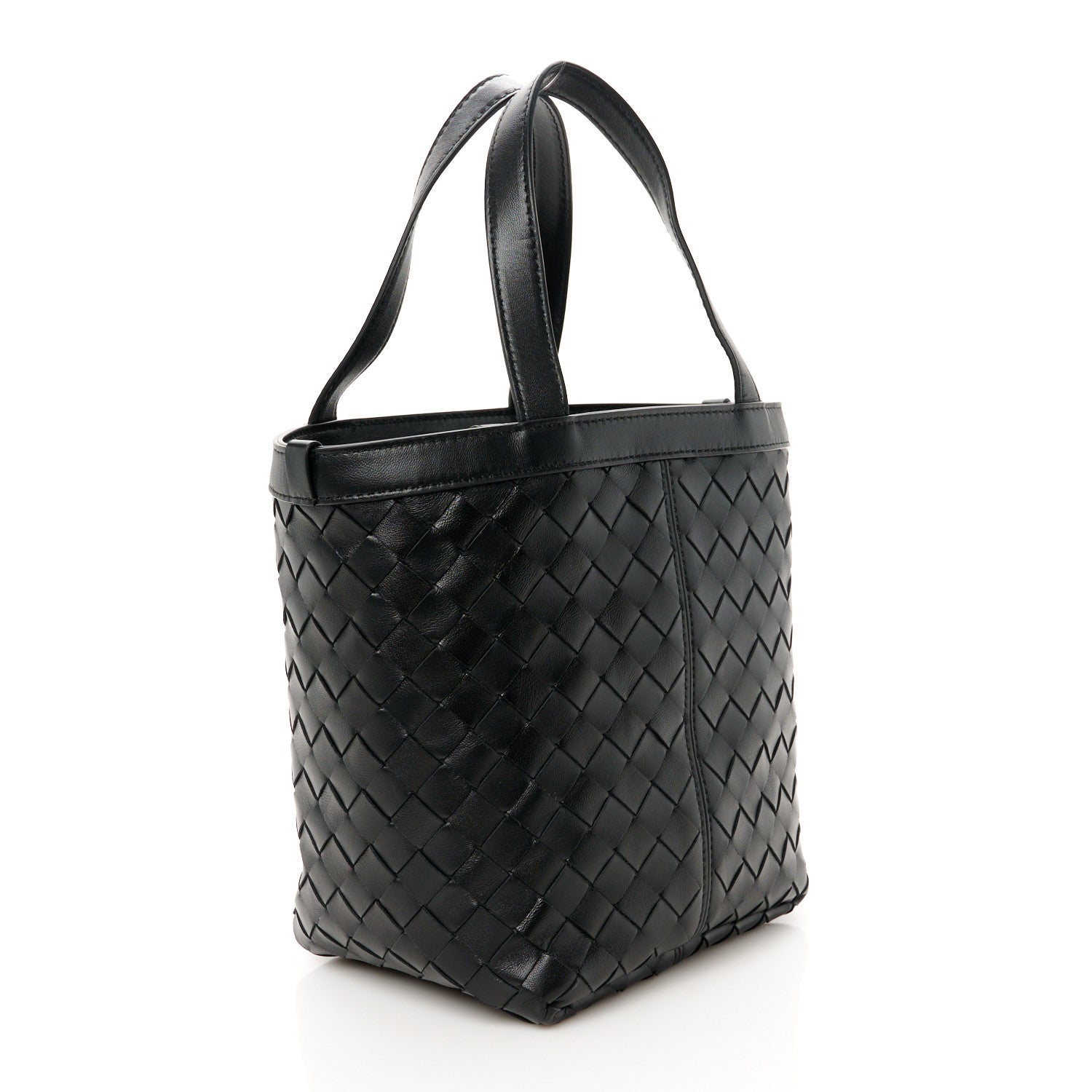 Bottega Veneta Nappa Intrecciato Small Flip Flap Tote Black 3 of 10