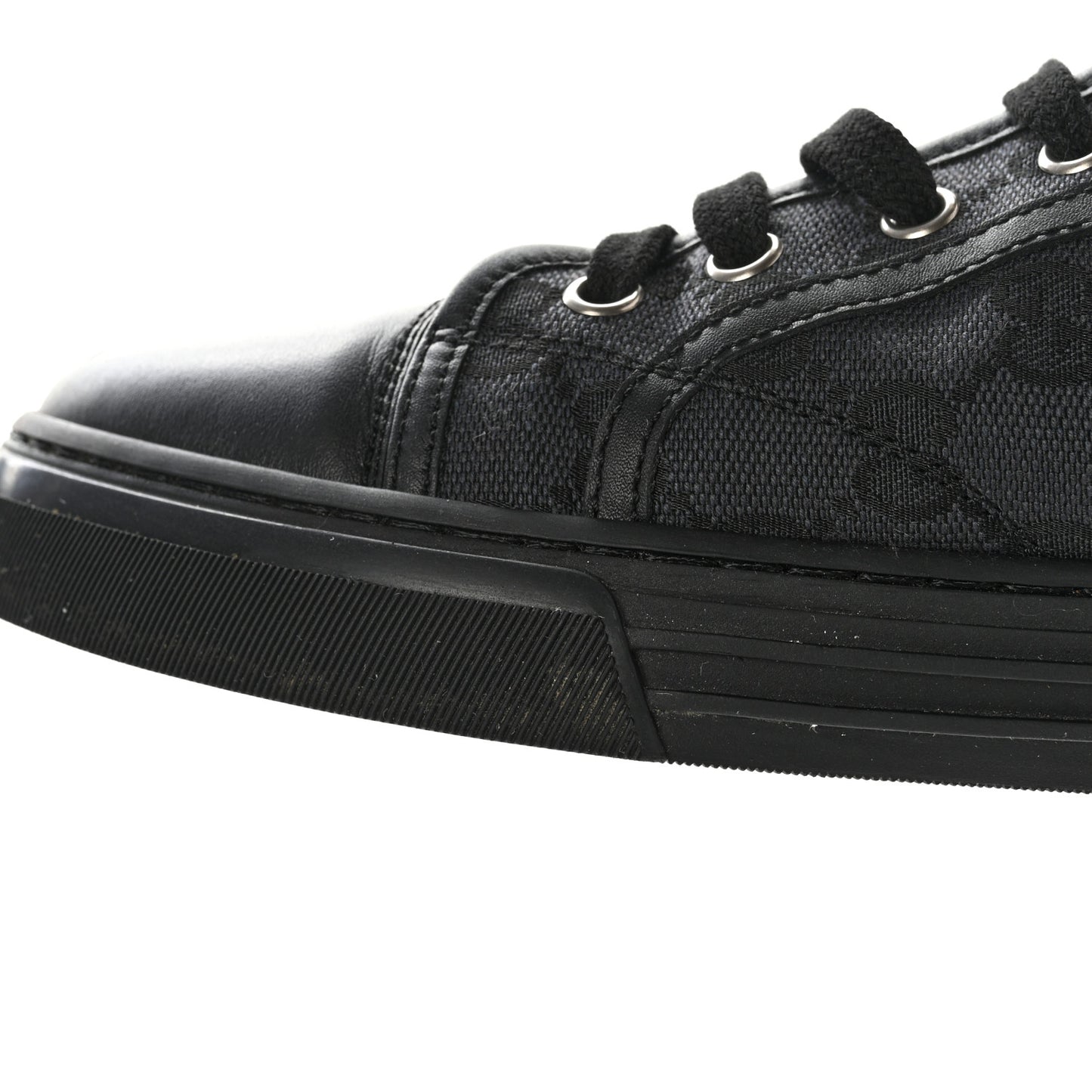 Monogram Mens High Top Sneakers 9 Black