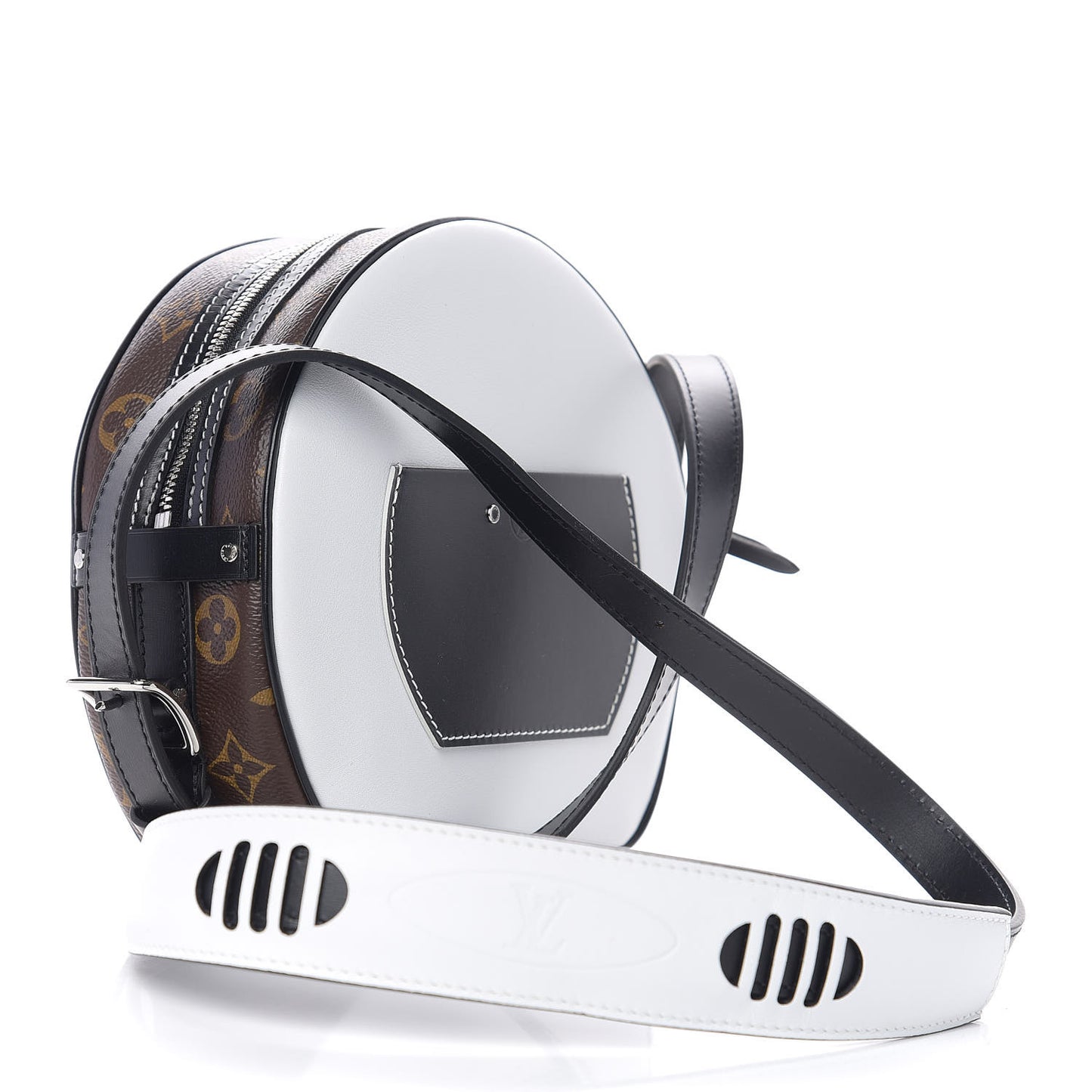 Calfskin Monogram LV Airline Boite Chapeau Souple White