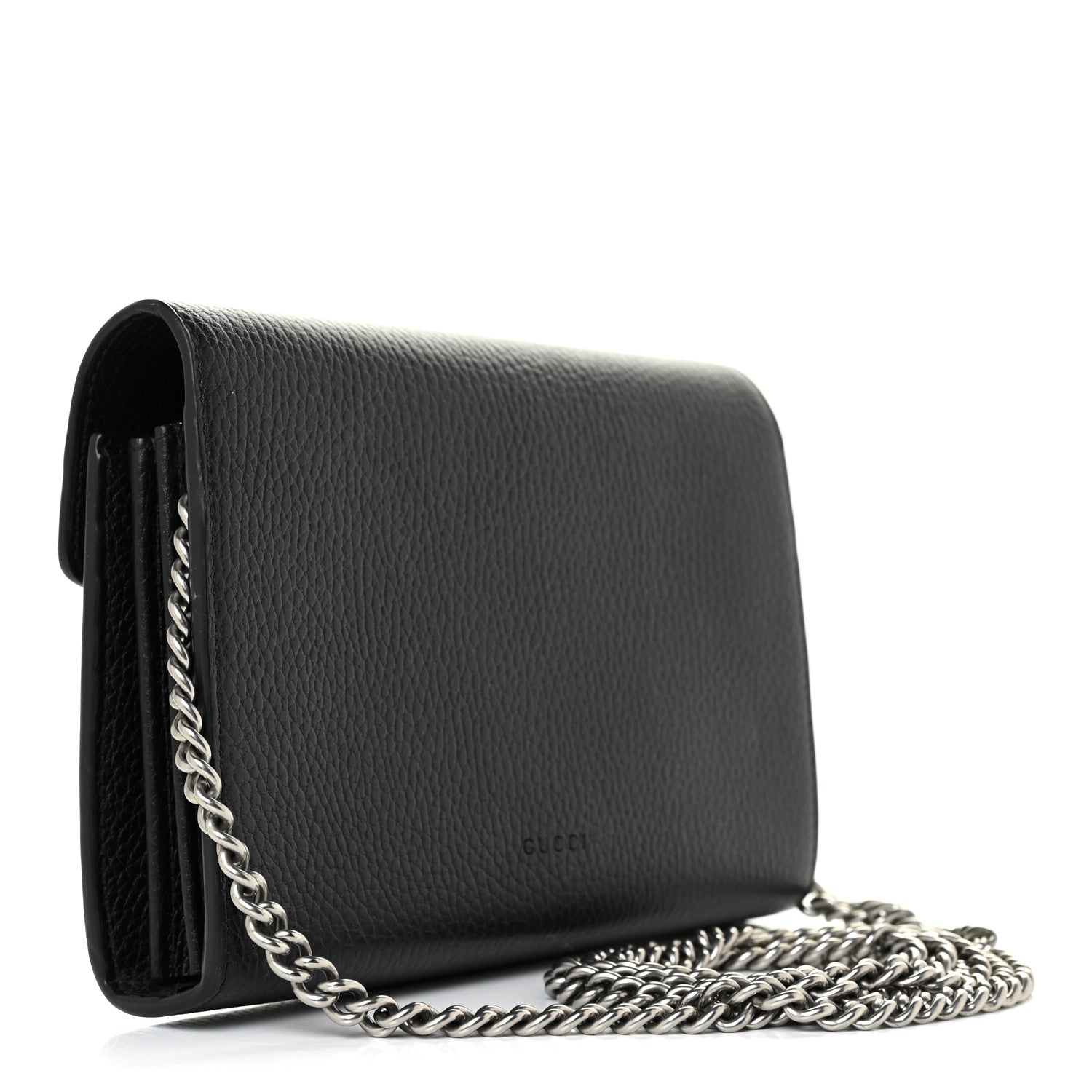 Gucci Calfskin Mini Dionysus Chain Wallet Black 2 of 13