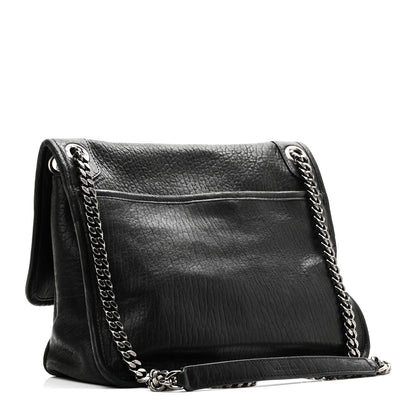 Saint Laurent Grained Lambskin Monogram Medium Niki Chain Satchel Black 3 of 10