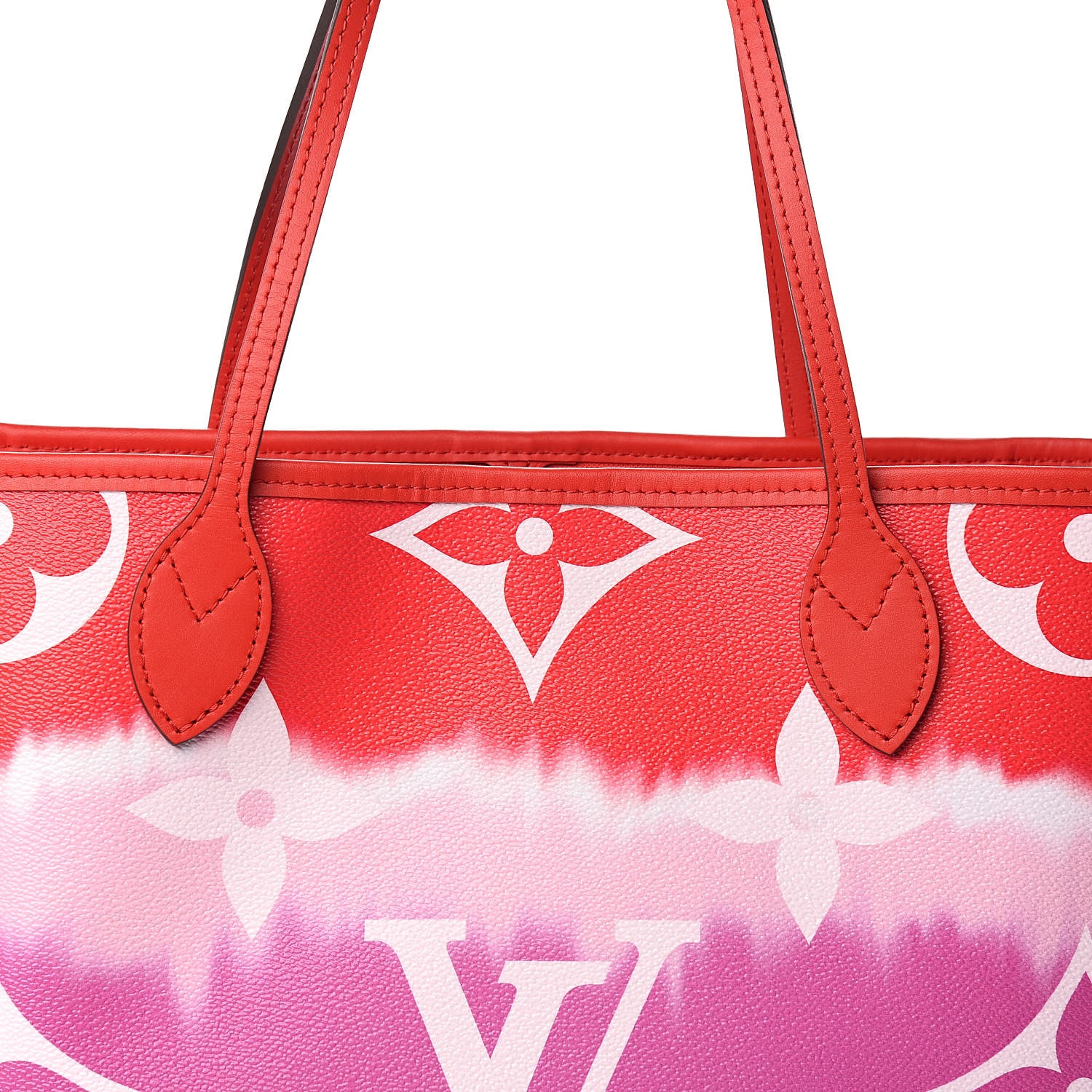 Louis Vuitton Monogram Escale Neverfull MM Rouge 11 of 12