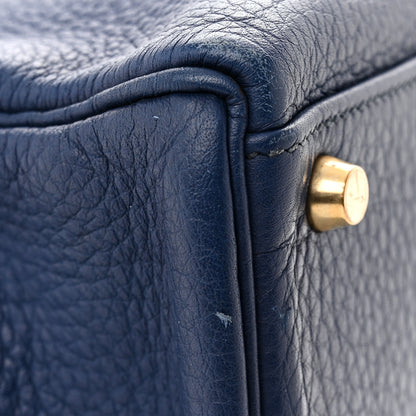 Hermes Taurillon Clemence Kelly Retourne 40 Bleu De Malte 11 of 12