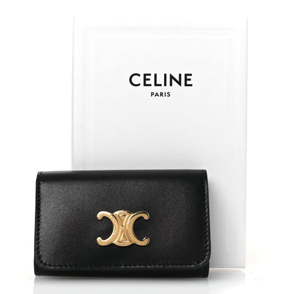 Celine Shiny Calfskin Triomphe Key Case Black 11 of 11