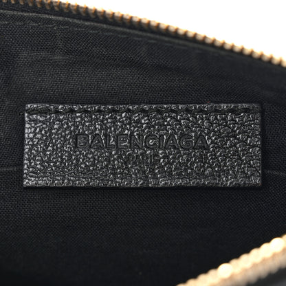 Balenciaga Chevre Gold Metallic Edge Hardware Pouch Black 6 of 9