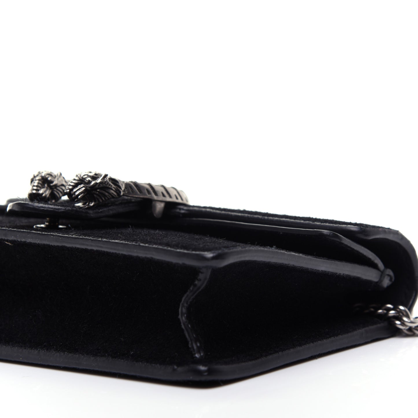 Suede Super Mini Dionysus Shoulder Bag Black