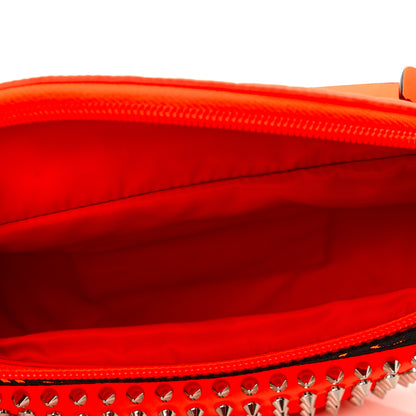 Christian Louboutin Calfskin Spiked ParisnycBelt Bag Orange 5 of 10