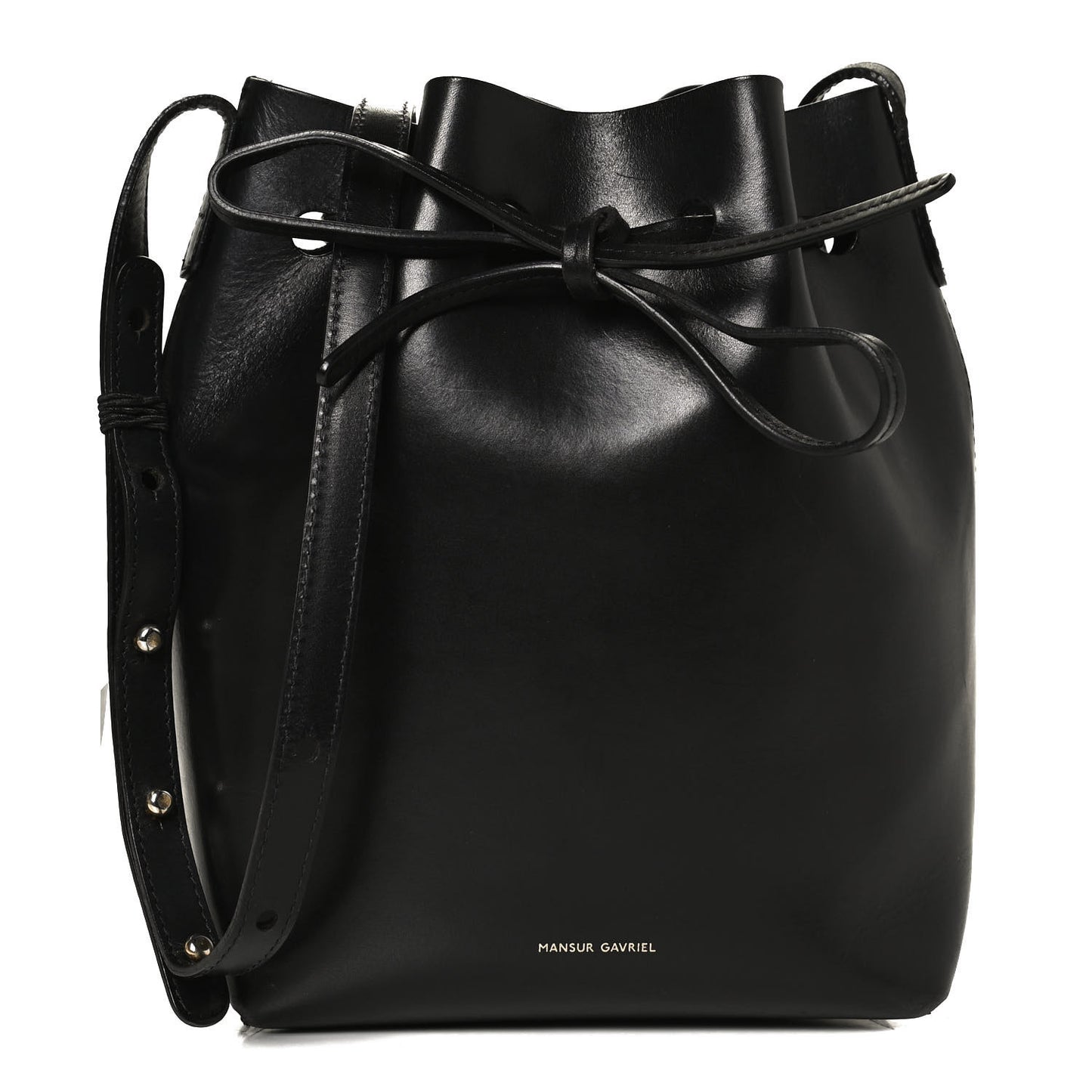 Saffiano Mini Bucket Bag Black