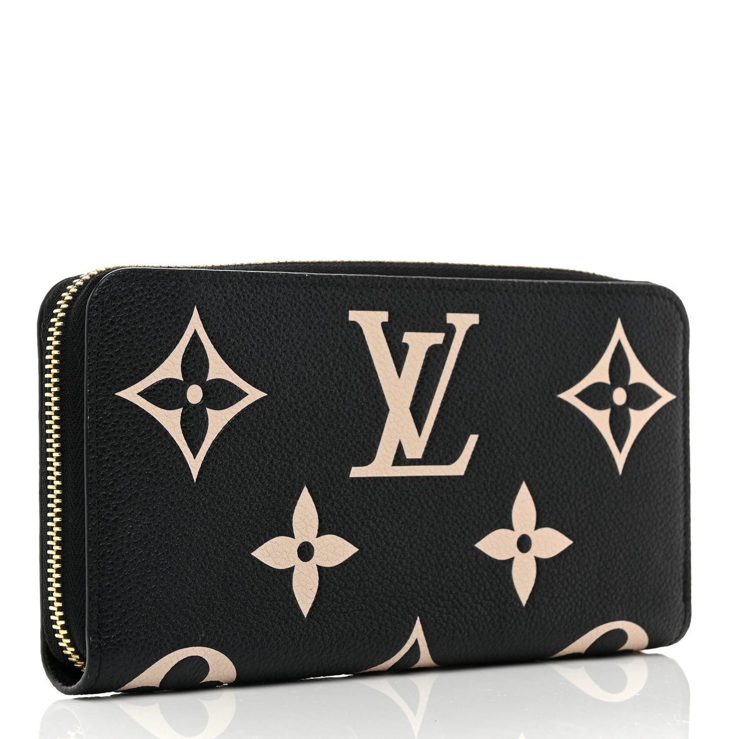 Empreinte Monogram Giant Zippy Wallet Black Beige