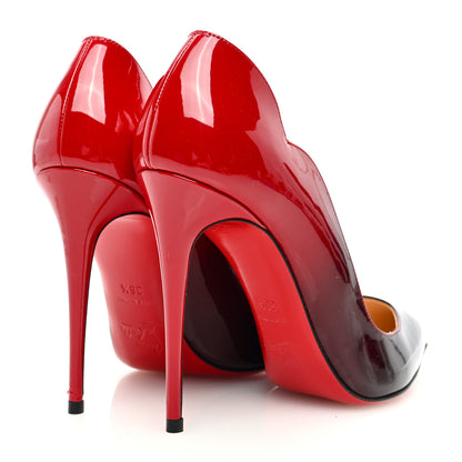 Christian Louboutin Patent Degrade Hot Chick 100 Pumps 36.5 Black Red 4 of 10