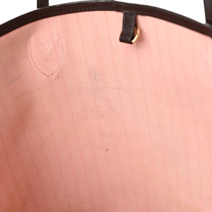 Louis Vuitton Damier Ebene Neo Neverfull MM Rose Ballerine 11 of 13
