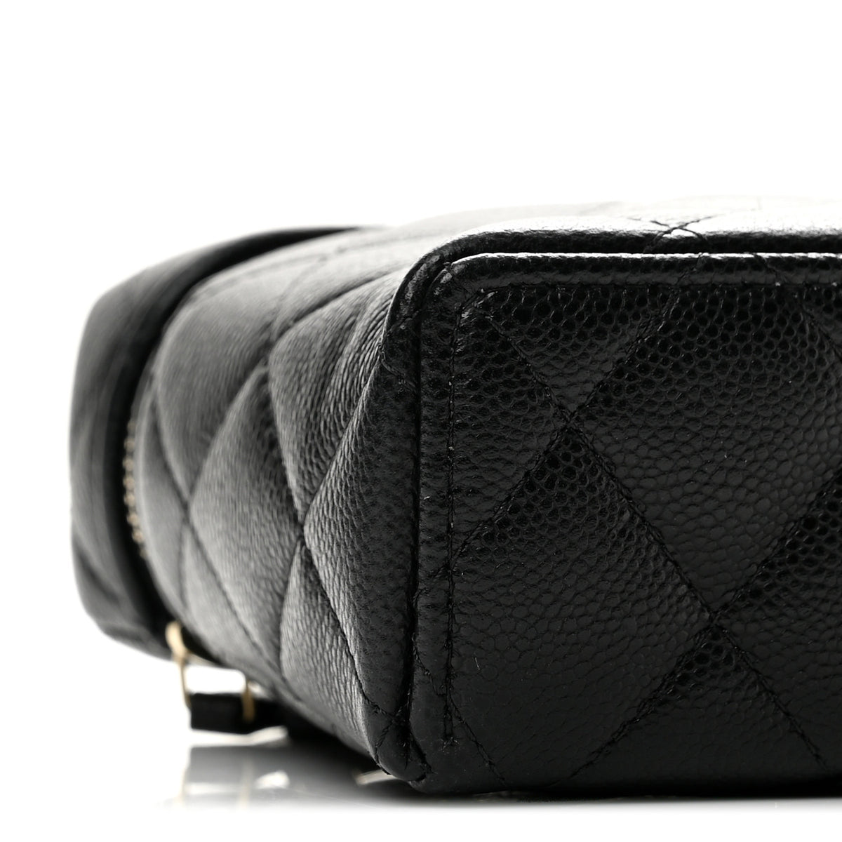 Chanel Caviar Quilted Top Handle Slim Vanity With Chain Black 9 of 12