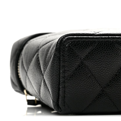 Chanel Caviar Quilted Top Handle Slim Vanity With Chain Black 9 of 12