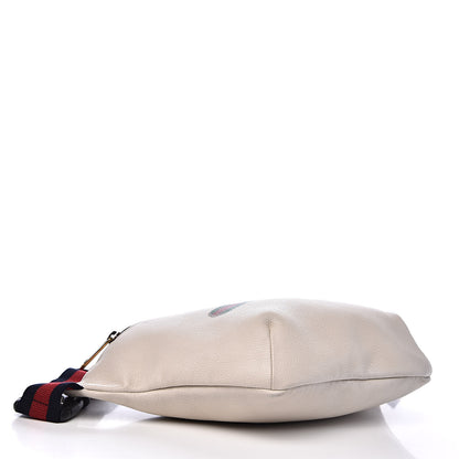 Gucci Grained Calfskin Logo Belt Bag White 4 of 14
