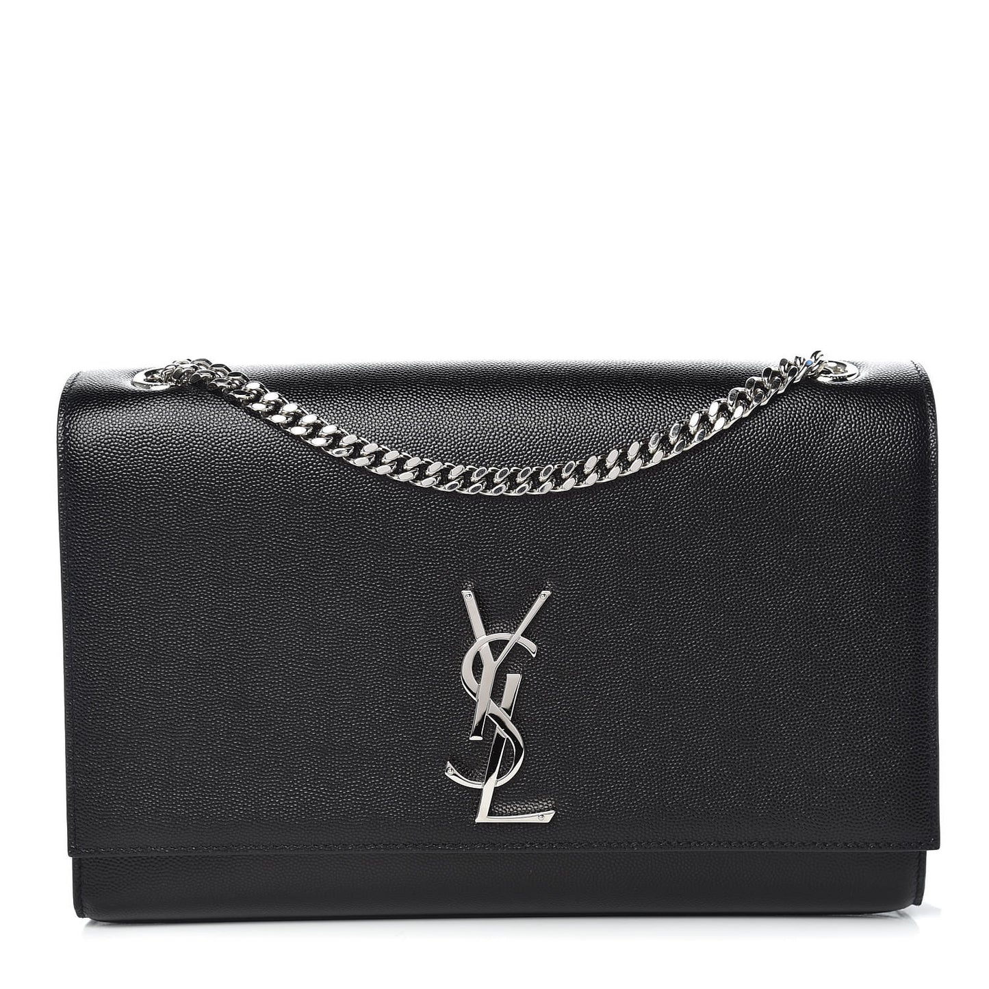 Grain De Poudre Large Classic Monogram Kate Satchel Black