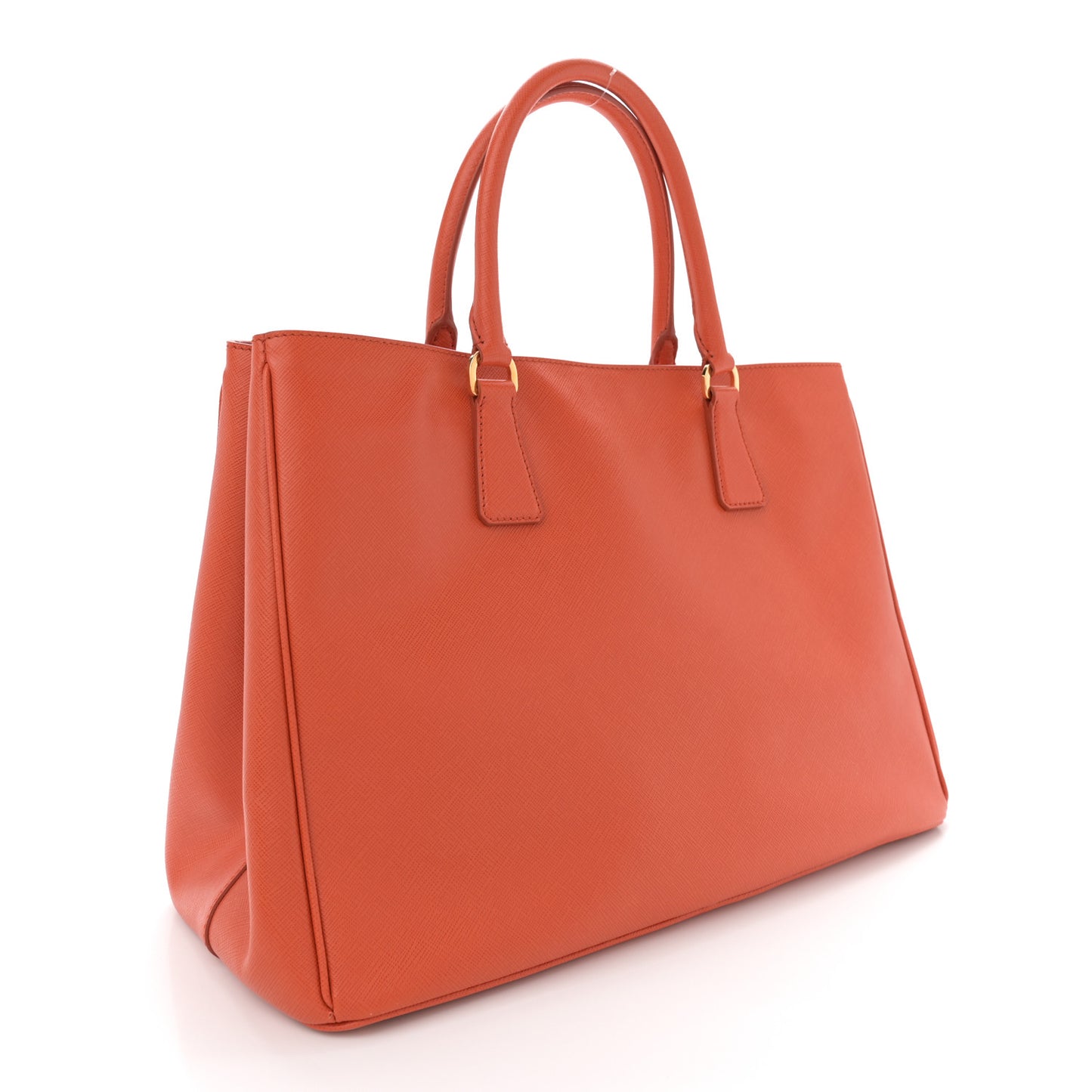 Saffiano Lux Large Tote Papaya