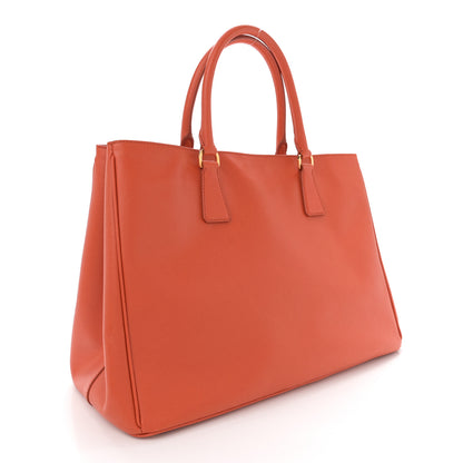 Prada Saffiano Lux Large Tote Papaya 2 of 12