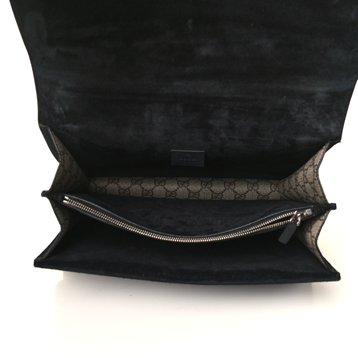 GG Supreme Monogram Medium Dionysus Shoulder Bag Black