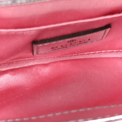 Gucci Iridescent Nappa Vertical Matelasse Small Maxi Horsebit Chain Shoulder Bag Escape Pink 5 of 10