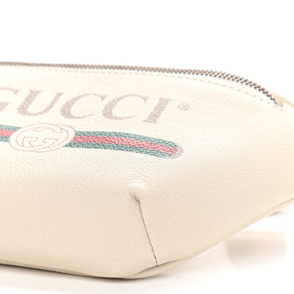 Gucci Grained Calfskin Small Logo Belt Bag White 10 of 11