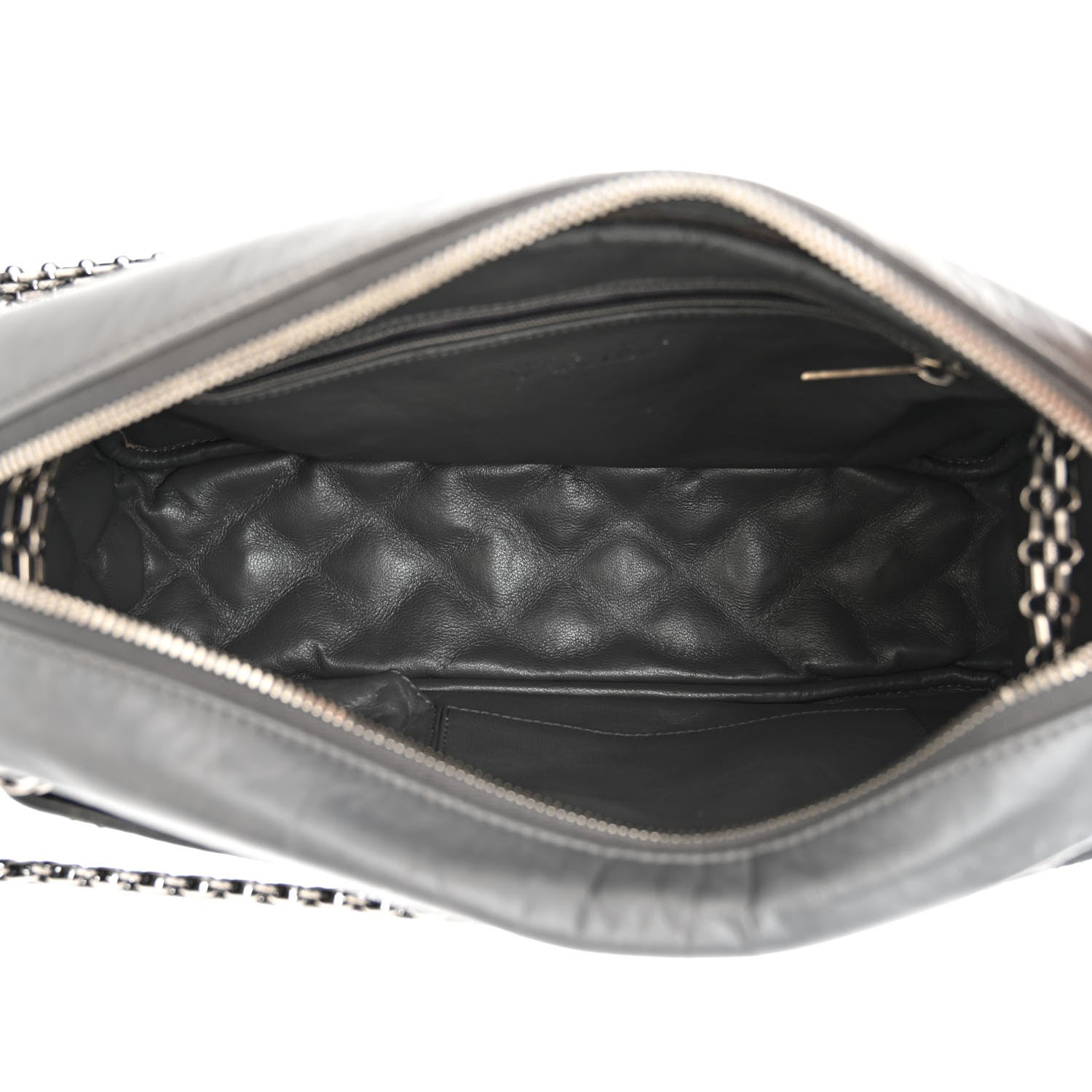 Chanel Aged Calfskin Quilted Medium Reissue Camera Case Grey 5 of 11